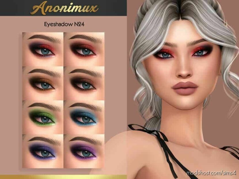 Anonimux – Eyeshadow N24 for Sims 4