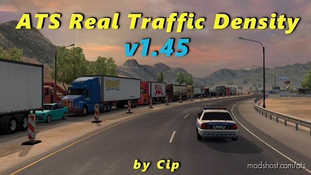 Real Traffic Density ATS v1.45c for American Truck Simulator