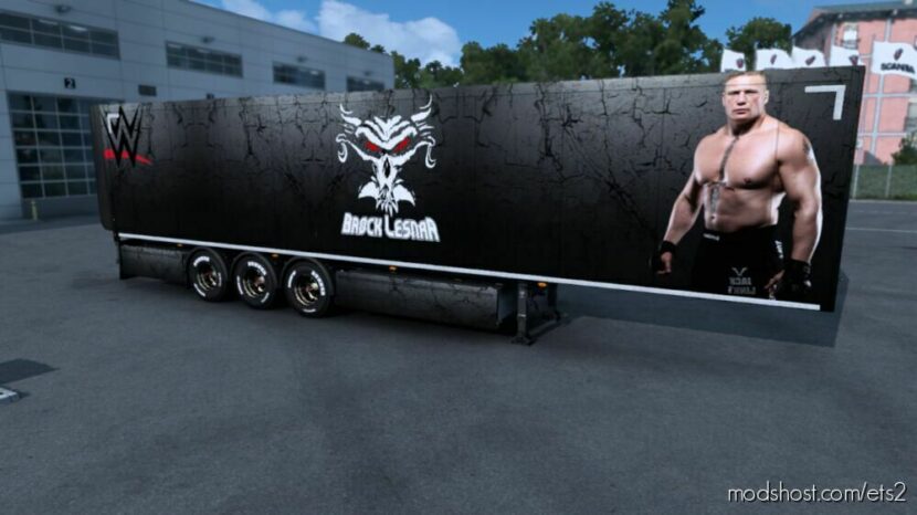 Brock Wrestler Trailer Skin for Euro Truck Simulator 2
