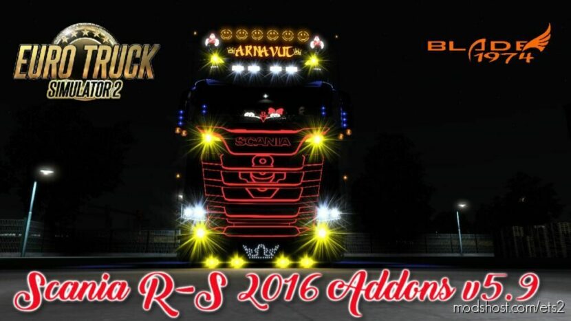 Scania R-S 2016 Addons V5.9 [1.45] for Euro Truck Simulator 2
