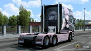 ETS2 RJL Mod: Scania Longline Nazuna Nanakusa Skin (Image #2)