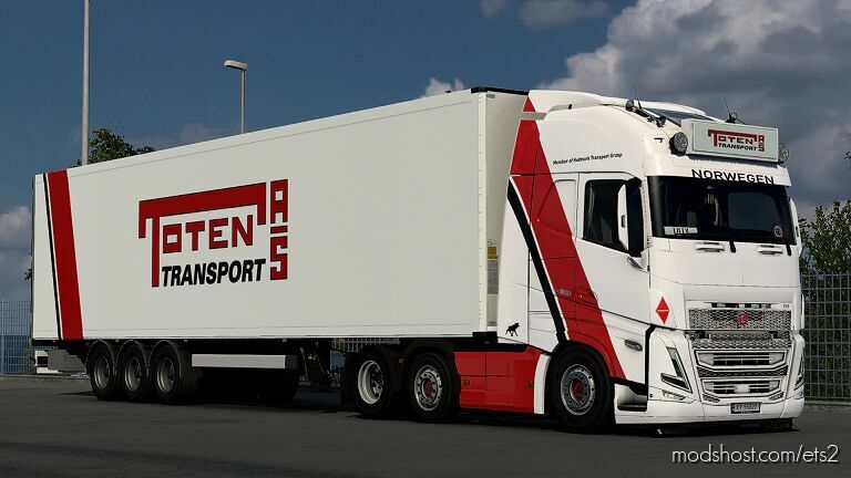 Volvo FH5 Toten Transport Combo Skin (Exclusive) for Euro Truck Simulator 2