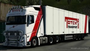 ETS2 Volvo Mod: FH5 Toten Transport Combo Skin (Exclusive) (Image #2)