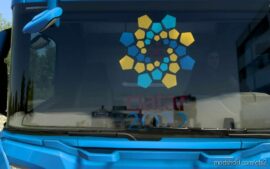 Sticker Glass Fifa World CUP Qatar 2022 [1.45] for Euro Truck Simulator 2