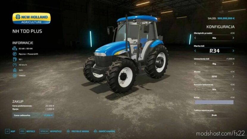 NEW Holland TDD for Farming Simulator 22