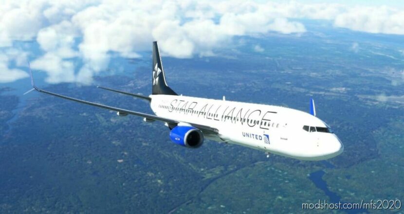 Pmdg Boeing B737-800 United Airlines Star Alliance | 4K for Microsoft Flight Simulator 2020