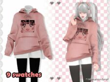 Long Sleeve Hoodies for Sims 4