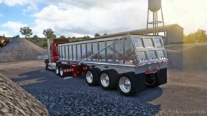 Mate Tri-Axle END Dump Trailer Ownable [1.45] for American Truck Simulator
