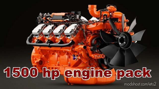 1500HP Engine Pack v1.45 for Euro Truck Simulator 2
