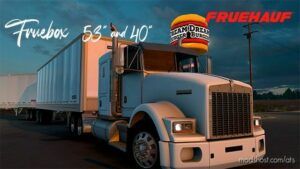 Fruehauf Box trailer Ownable v1.45 for American Truck Simulator