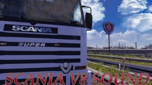 Scania V8 Sound [1.45] for Euro Truck Simulator 2