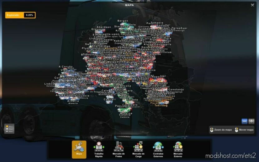 Ultra Zoom Map ETS2 [1.40 – 1.46] for Euro Truck Simulator 2