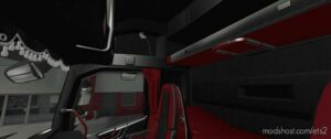 ETS2 Volvo Interior Mod: Black & RED Alcantara For Volvo FH (Image #2)