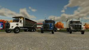 Freightliner Coronado 122SD Flatbed/Ar Truck V1.0.0.1 for Farming Simulator 22
