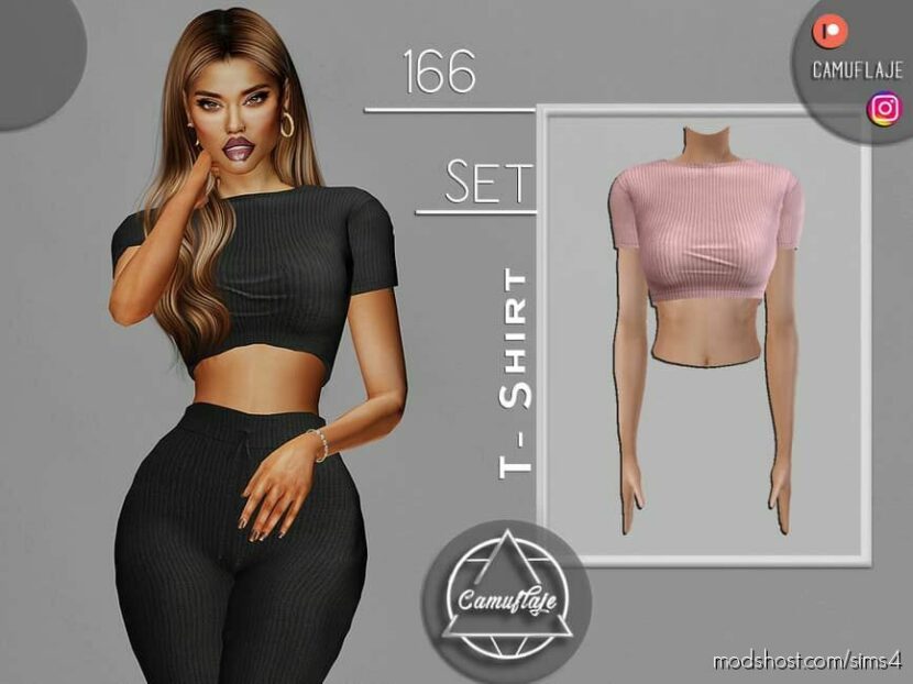 SET 166 – T-Shirt for Sims 4