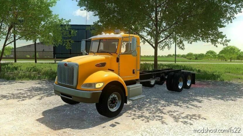 Peterbilt 340 Flatbed/Ar Truck V1.0.0.1 for Farming Simulator 22