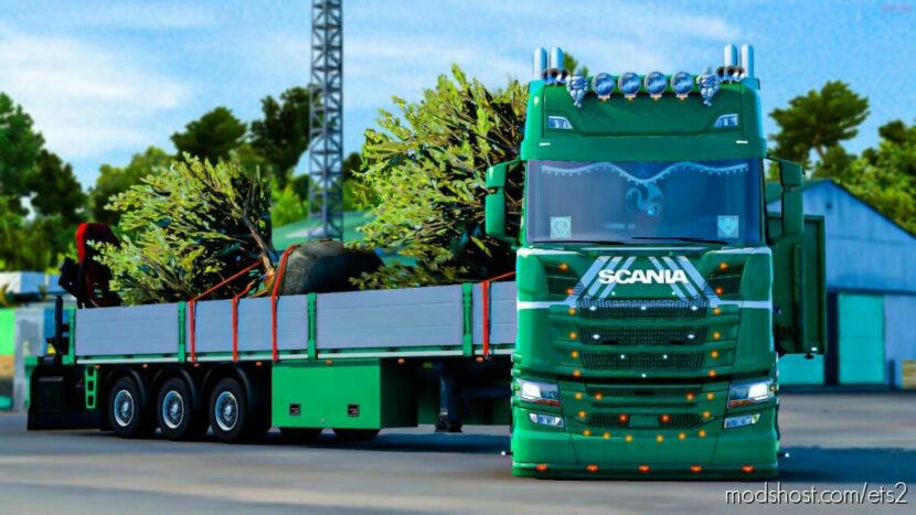 Forest Scania 2016 with trailer v1.45 for Euro Truck Simulator 2
