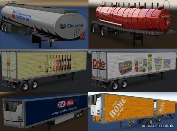 Real Companies & Trailers v1.45 for American Truck Simulator