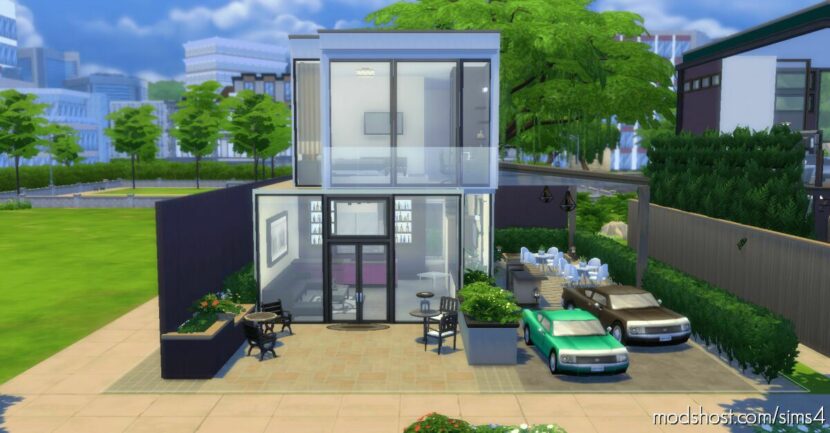 Small Modern Enclosure for Sims 4