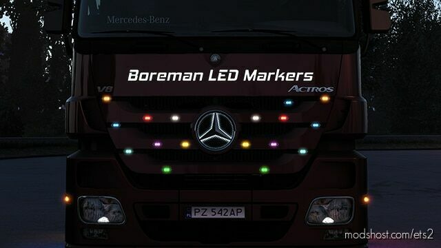 Boreman LED Marker Lights Pack v1.46 for Euro Truck Simulator 2