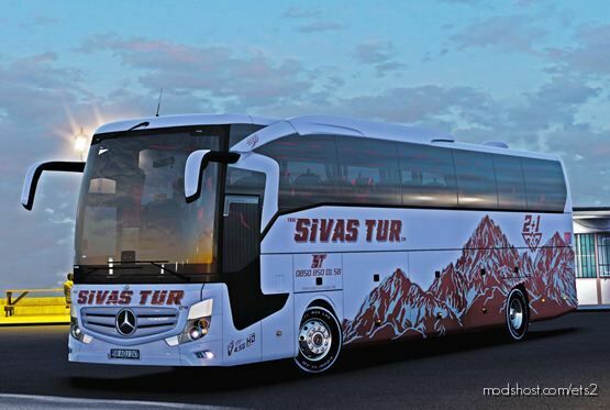 Mercedes Benz Travego 16 -2022 Sivas Tour Cover for Euro Truck Simulator 2