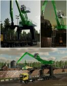 FS22 Forklift Mod: Sennebogen 850E Gantry LOG Unloader (Image #2)