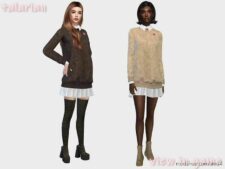 Gabriella Outfit With A Sweater for Sims 4