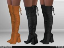 Sims 4 Shoes Mod: 947- High Heel Boots (Image #2)