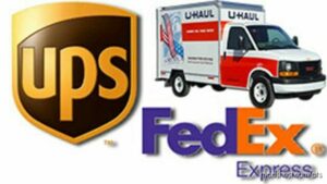 U-Haul, UPS and Fed-Ex Vans v1.45 for American Truck Simulator