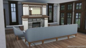 Sims 4 House Mod: Modern Rustic (Residential; NO CC) (Image #7)