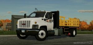 FS22 Kubota Mod: GMC C8500 Flatbed Cone Truck (Image #3)