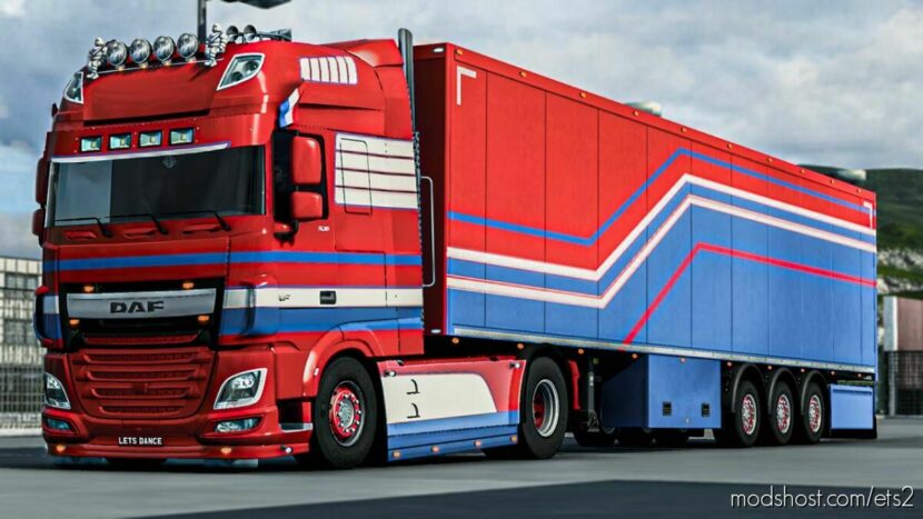 Special DAF XF with trailer v1.45 for Euro Truck Simulator 2