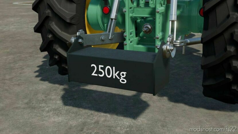 Selfmade 250KG Under floor weight for Farming Simulator 22
