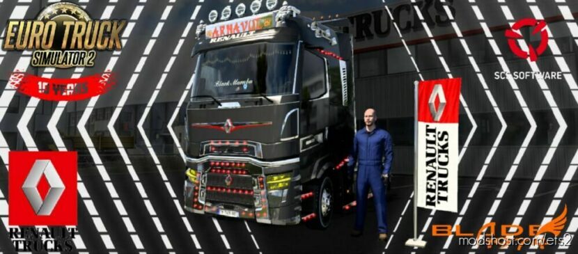 Renault T Addons V2.4 [1.46] for Euro Truck Simulator 2