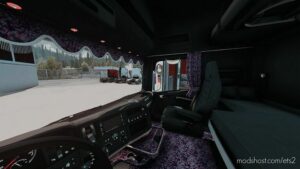 ETS2 Scania Mod: FreD Purple Plush Parts Interior (Image #2)