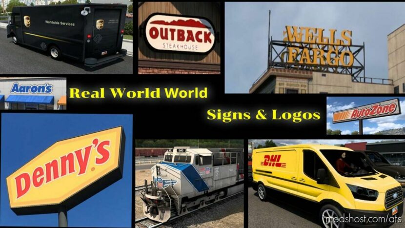 Real World Signs & Logos v220805 1.45 for American Truck Simulator