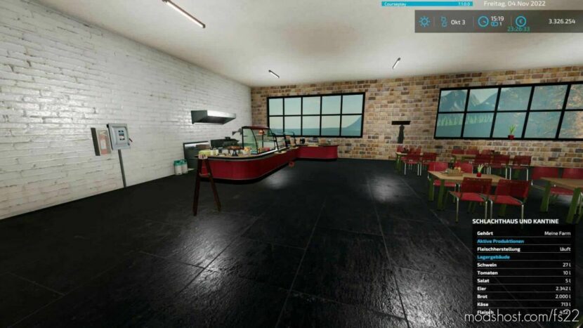 Slaughterhouse And Canteen By S/W Modding for Farming Simulator 22