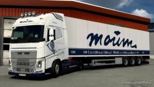 Volvo FH Moum Transport Snøhvit Combo Skin for Euro Truck Simulator 2