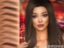 Kaila Eyebrows N183 for Sims 4