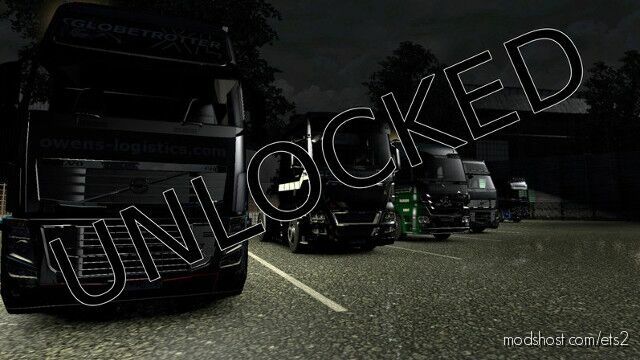 Every Truck And Trailer Part Unlocked AT Level 0 for Euro Truck Simulator 2