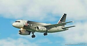 MSFS 2020 8K Livery Mod: Spirit “Checkers” 8K – Latinvfr A319 (Image #2)