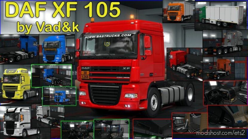 DAF XF 105 By Vad&K V7.9 for Euro Truck Simulator 2