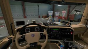 Scania RJL Beige Interior for Euro Truck Simulator 2