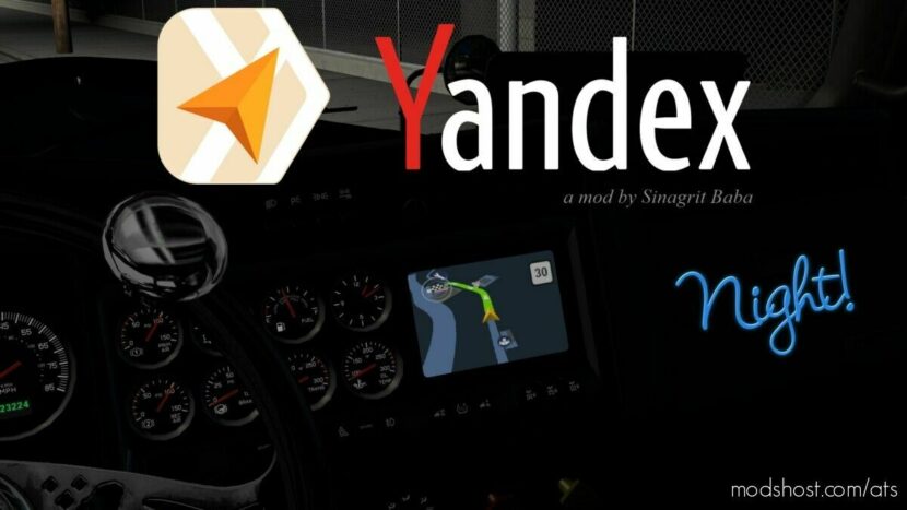 Yandex Navigator Night Version V1.8 for American Truck Simulator