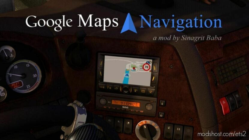 Google Maps Navigation V2.8.1 for Euro Truck Simulator 2