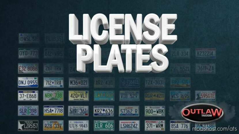 License Plates Accessory Pack v1.0 1.46 for American Truck Simulator