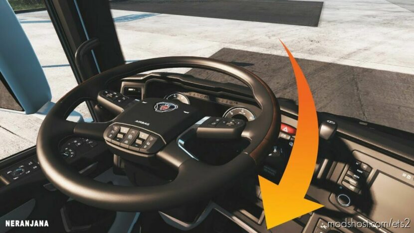 Animated Steering, Pedals & Custom Dashboard v1.2 1.46 for Euro Truck Simulator 2