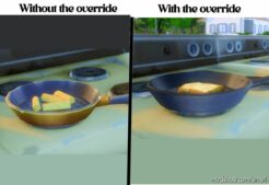 Sims 4 Mod: Better Frying PAN Override (Image #2)