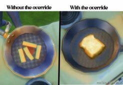 Sims 4 Mod: Better Frying PAN Override (Image #3)