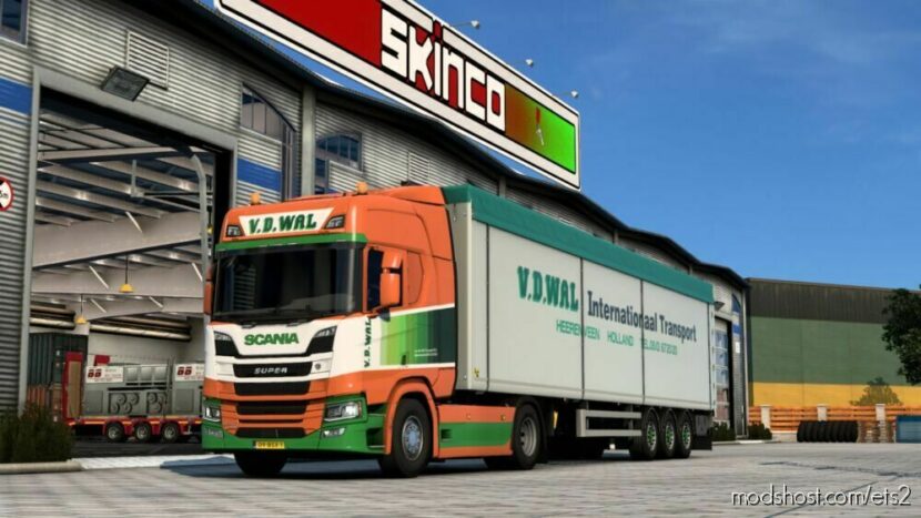 Skinpack VAN DER WAL Transport Heerenveen for Euro Truck Simulator 2